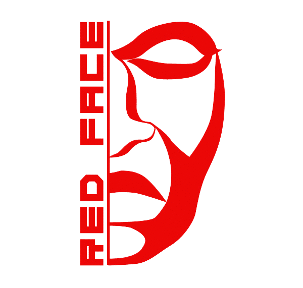 red face